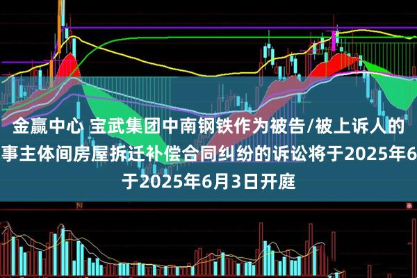 金赢中心 宝武集团中南钢铁作为被告/被上诉人的1起涉及民事主体间房屋拆迁补偿合同纠纷的诉讼将于2025年6月3日开庭